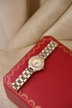 Vintage Cartier Must 21 Watch Women's Two Tone Steel Gold Roman Dial Swiss Made Circa
1990s in Box