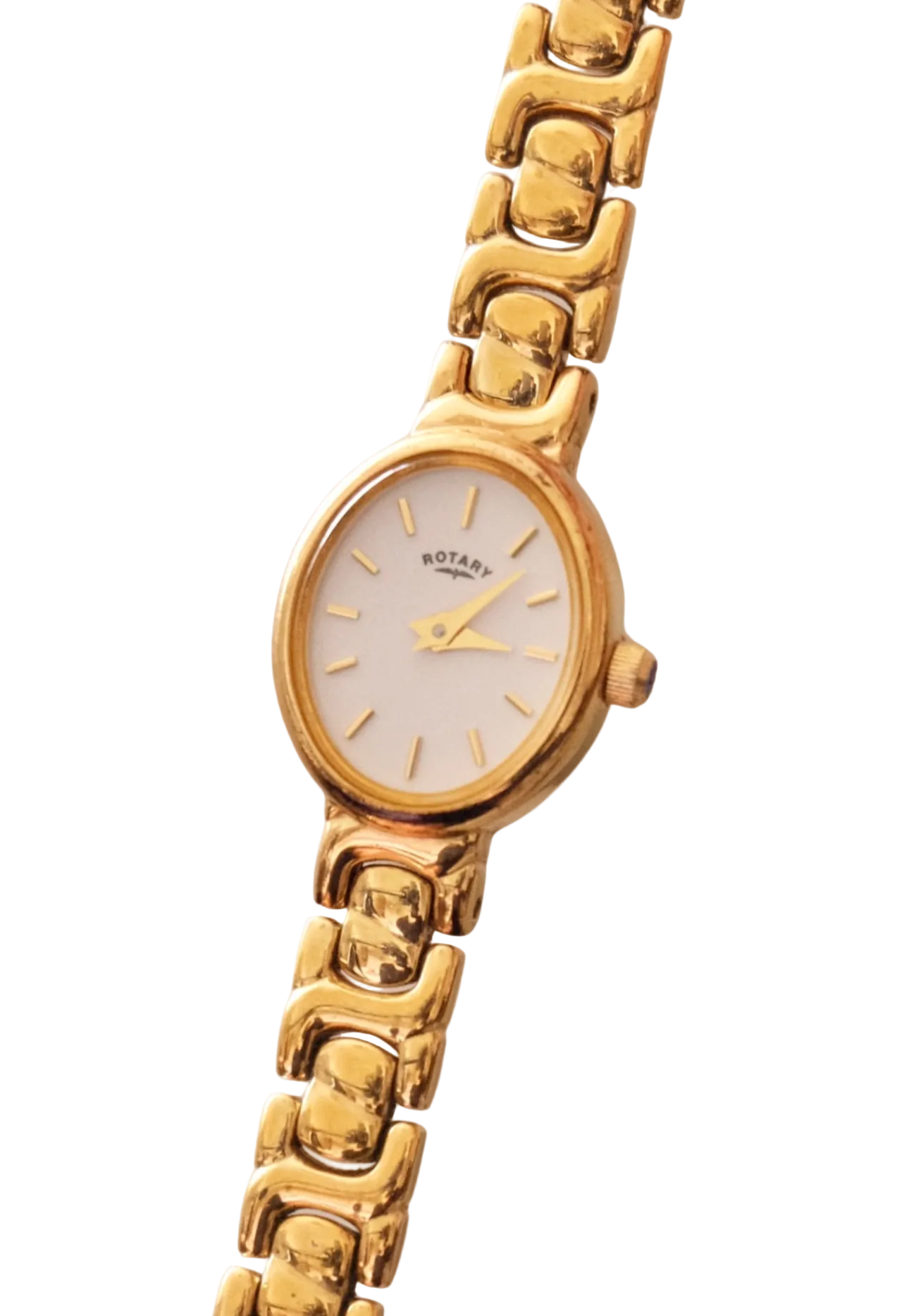 Vintage Ladies 1990s Gold Rotary Watch – Quartz Movement – Working & Keeping Time