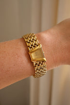 Rare 90s Vintage Ladies Gold Seiko Rivoli 4N00-5749  Watch with Champagne Dial