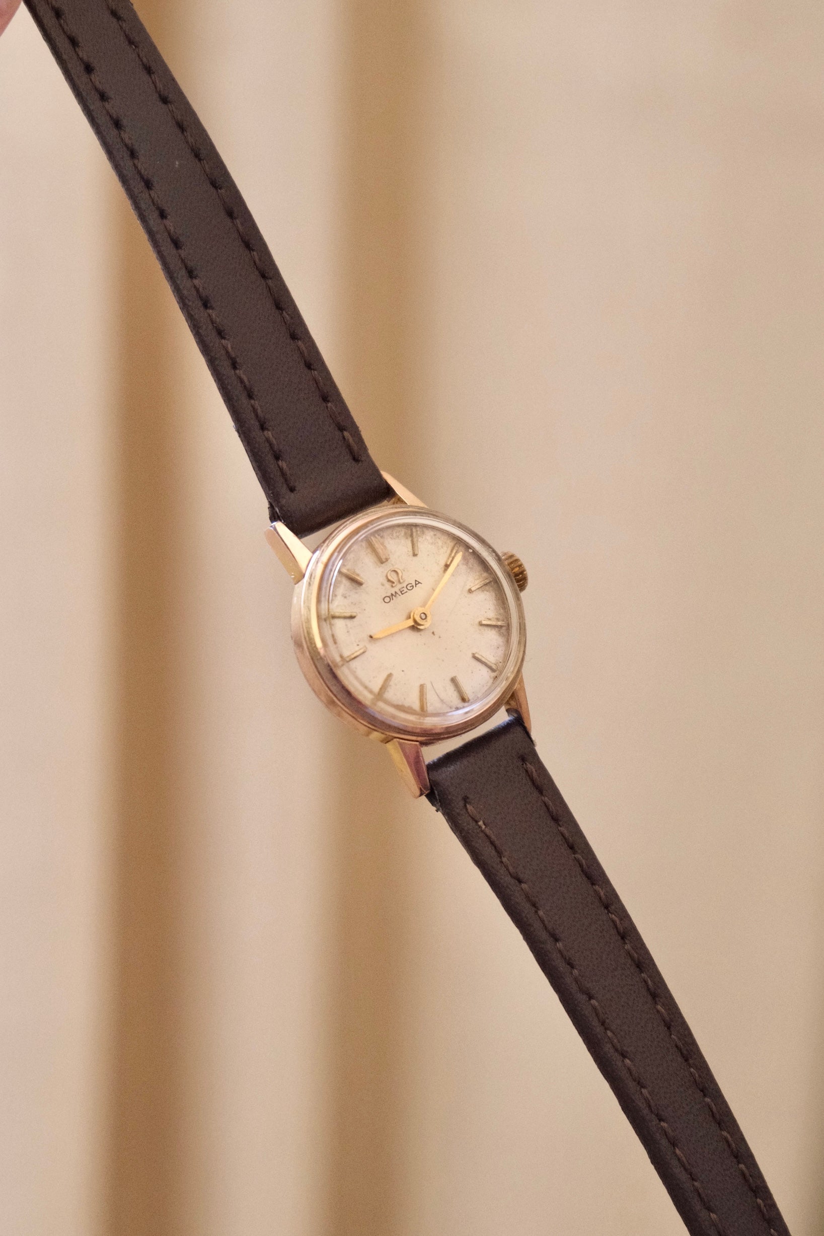 Vintage 1960 Omega Ladies Manual Wind Watch Gold Plated Swiss Wrist Watch Working