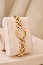 Rare 90s Ladies Gold Seiko Watch with Safety Chain – Working Quartz Vintage Watch