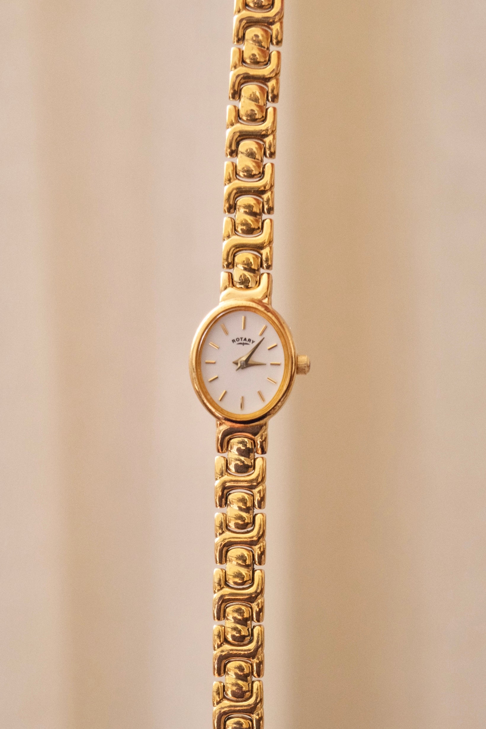 Vintage Ladies 1990s Gold Rotary Watch – Quartz Movement – Working & Keeping Time