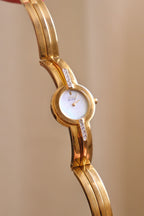 Vintage Ladies Citizen Eco Drive Watch MOP dial and Matching Bracelet Set in Orginal Wooden Box