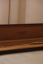 90s Vintage Ladies Ultra Thin Tank Lassale Seiko Gold Plated Watch Working in Box