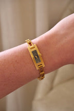 Vintage Gucci 3900l ladies gold plated wristwatch