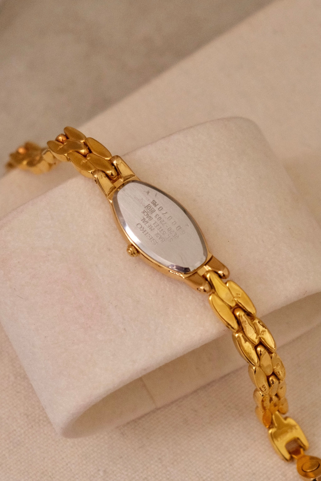 Vintage Ladies Gold Slim Seiko Watch Working
