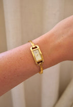 Vintage Ladies Gold 90s Rotary Watch Bangle Style Working