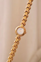 Vintage Seiko Ladies Gold Mother of Pearl Watch Working