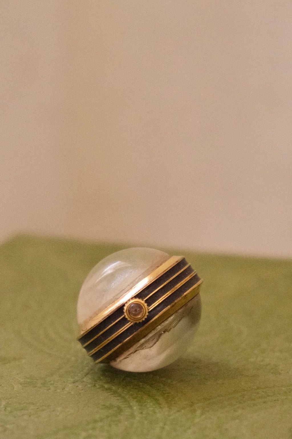 Early 80s Gucci Gold Plated Sphere Pendant Watch Manual Wind, Working