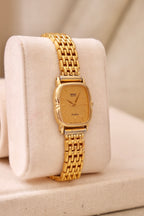 Vintage 1990s Gold-Plated Ladies' Seiko Exceline Quartz Watch