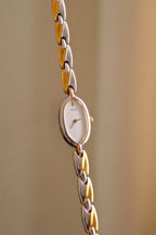 Petite Vintage 1990s Gold-Plated Ladies' Seiko Two Tone Quartz Watch