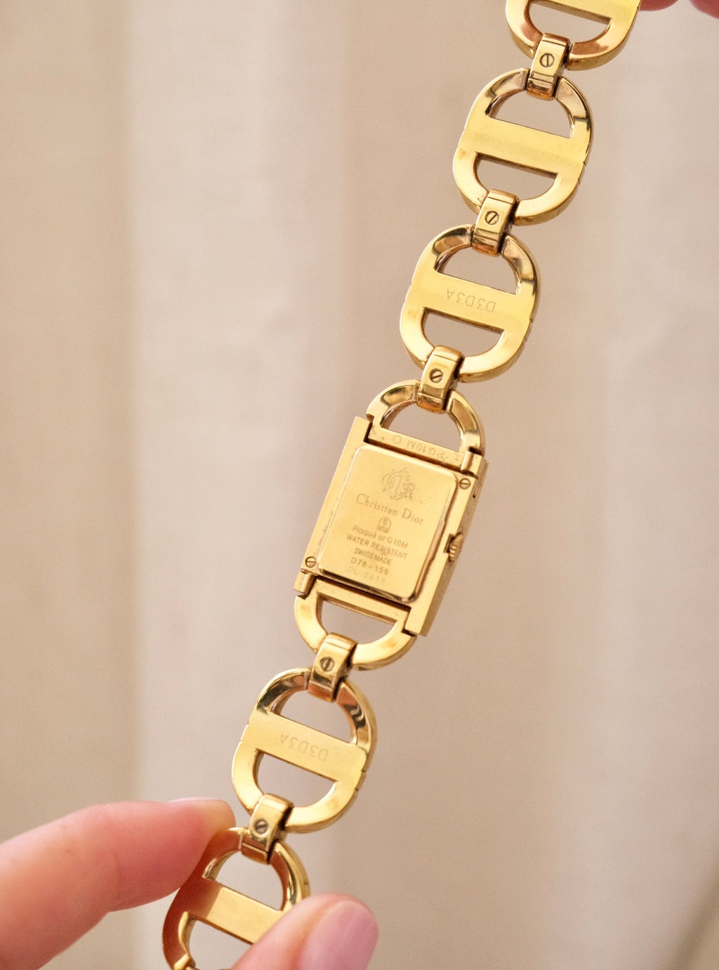 Vintage Ladies Christian Dior Malice gold-plated Watch Working