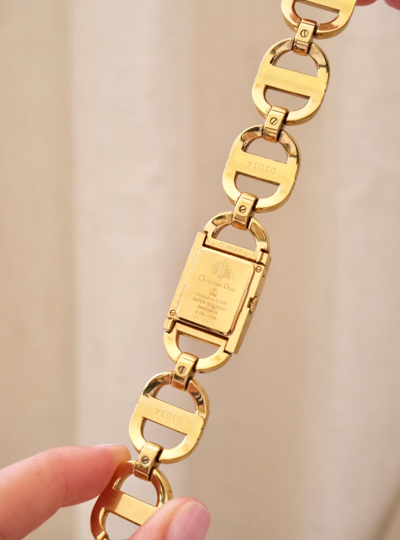 Vintage Ladies Christian Dior Malice gold-plated Watch Working