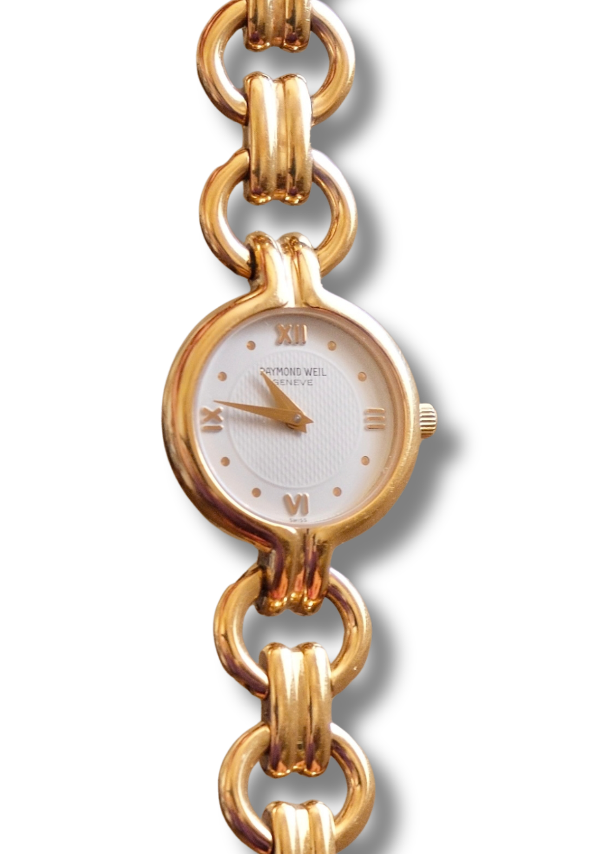 Vintage Ladies' Gold-Plated Raymond Weil Quartz Watch - Round Dial