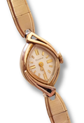 Rare 1954 Bulova Vintage Ladies Cocktail Watch Gold Filled Teardrop Wristwatch Working in Vintage Box